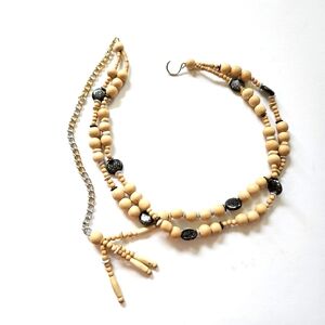 Beaded Belt with Black Accents